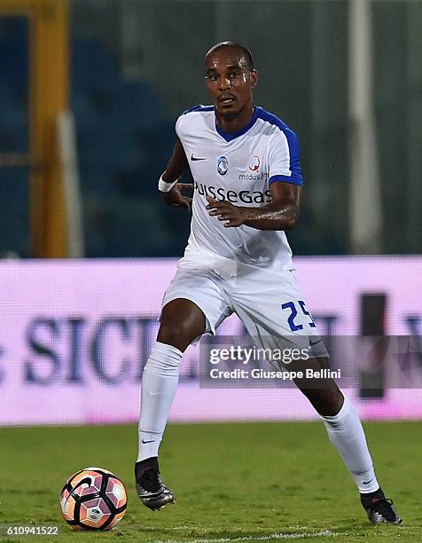 Abdoulay Konko of Atalanta BC in action during the Serie A match between FC Crotone and Atalanta BC at Adriatico Stadium on September 26, 2016 in...