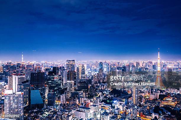 tokyo gorgeous lights - tokyo skytree - fotografias e filmes do acervo