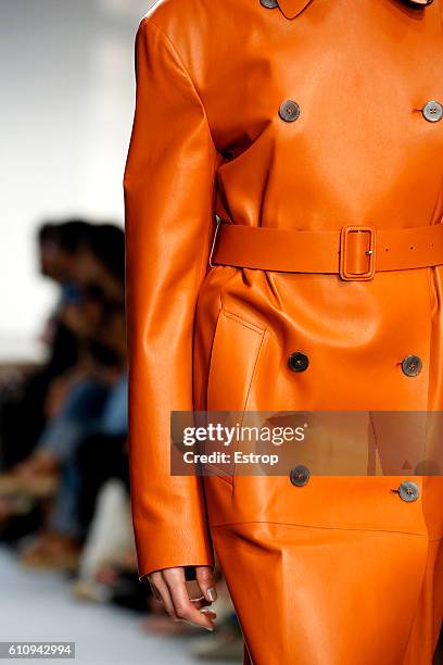 Cloth detail at the Jil Sander show Milan Fashion Week Spring/Summer 2017 on September 24, 2016 in Milan, Italy.