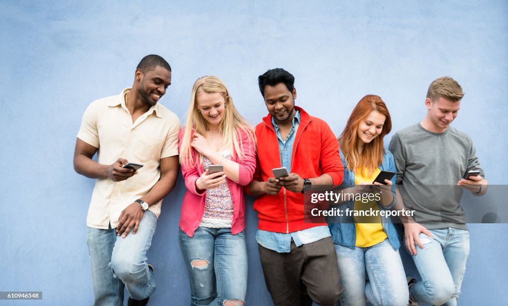 Social media addiction people using the smartphone