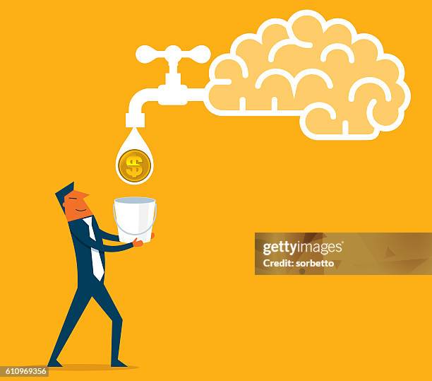 money idea - drop off stock illustrations