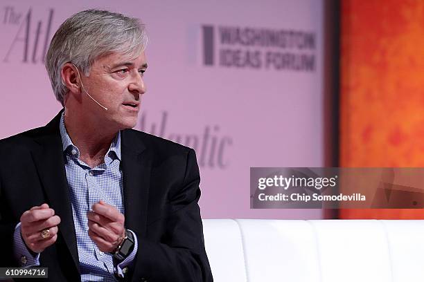 Google's Self Driving Car Project CEO John Krafcik is interviewed during the Washington Ideas Forum at the Harman Center for the Arts September 28,...