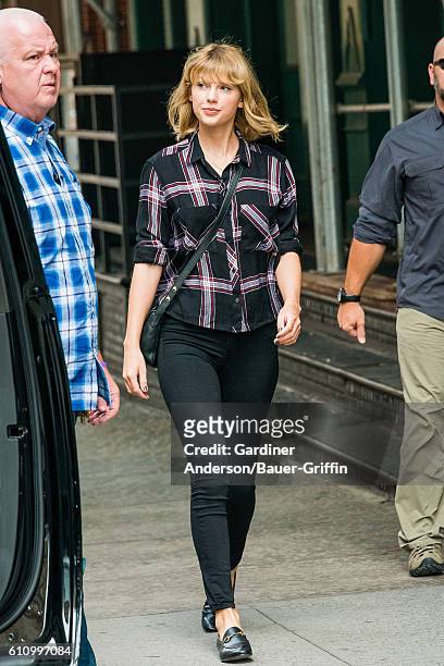Taylor Swift is seen on September 28, 2016 in New York City.