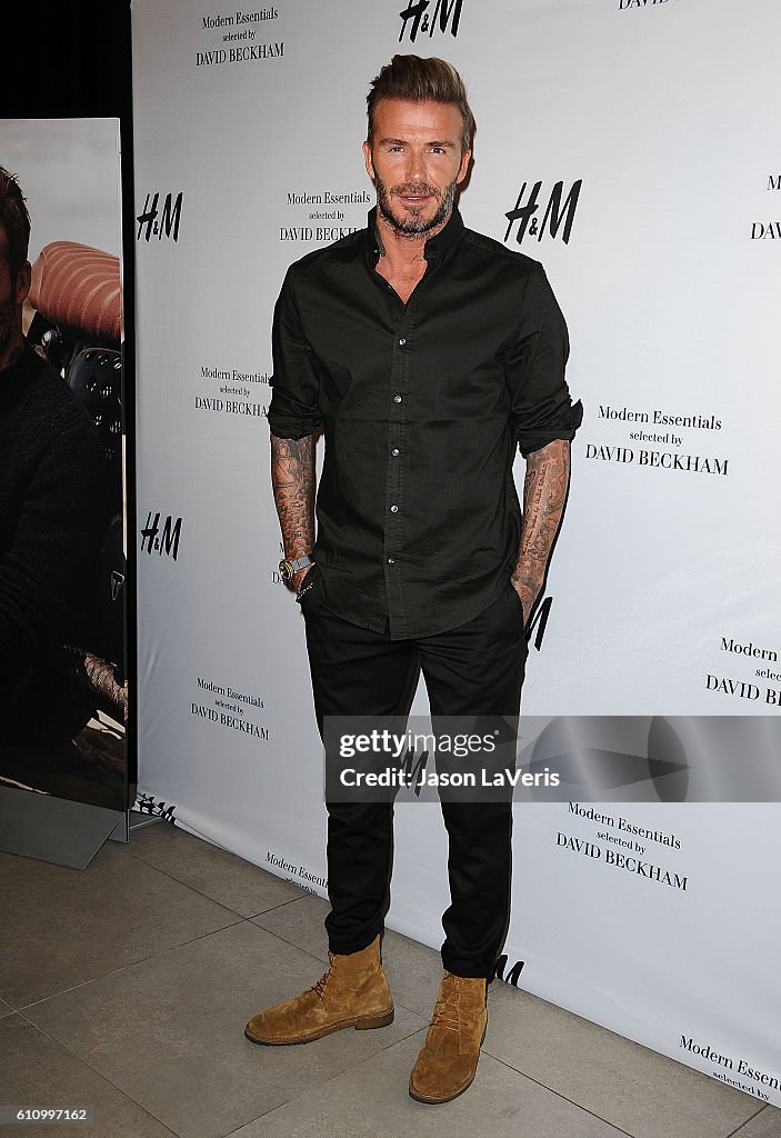 Hm David Beckham David Beckham Launches The New H&M