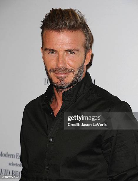 David Beckham launches the new H&M Modern Essentials campaign at H&M on September 26, 2016 in Los Angeles, California.