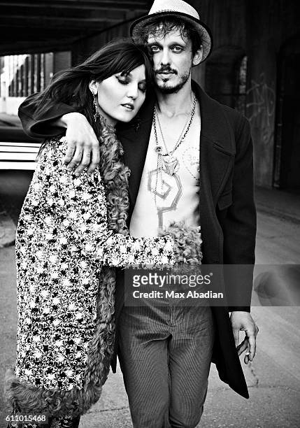 Model Irina Lazareanu is photographed for a rock and roll fashion editorial for Dress to Kill Magazine on August 17, 2012 in New York City. PUBLISHED...