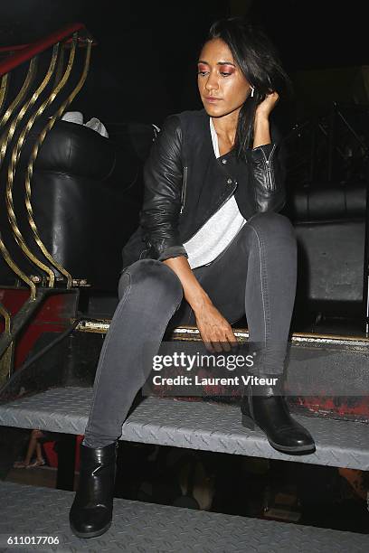 Actress Josephine Jobert attends the Christophe Guillarme show as part of the Paris Fashion Week Womenswear Spring/Summer 2017 on September 28, 2016...