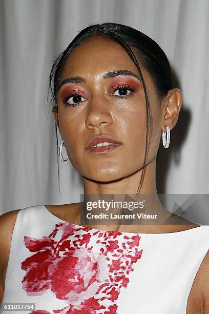 Actress Josephine Jobert attends the Christophe Guillarme show as part of the Paris Fashion Week Womenswear Spring/Summer 2017 on September 28, 2016...