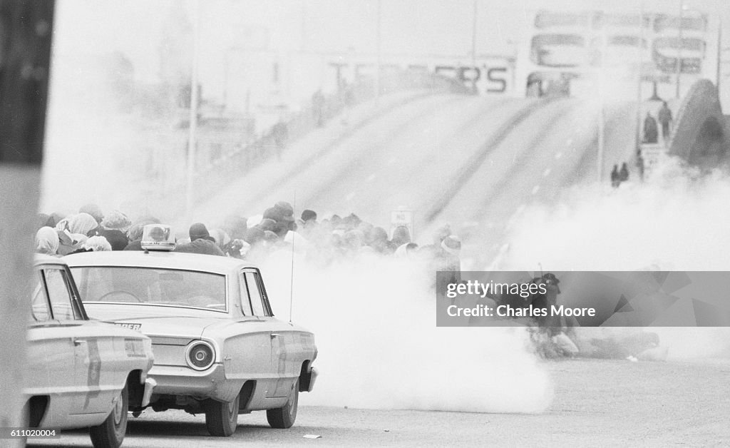 Tear Gas On Edmund Pettus Bridge