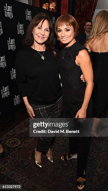 Arlene Phillips and Flavia Cacace attend the press night after party for "The Last Tango" at The L'Escargot on September 28, 2016 in London, England.