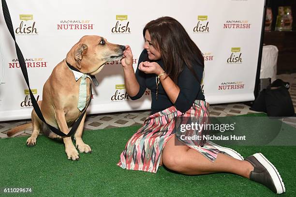 Television personality Rachael Ray attends the launch and celebration of Rachael Ray's Nutrish DISH with a puppy party on September 28, 2016 in New...