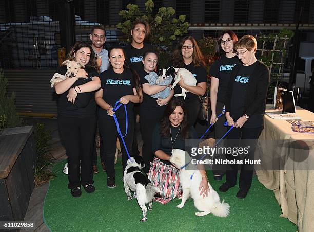 The North Shore Animal League America Team attends the celebration of the launch of Rachael Ray's Nutrish DISH with a Puppy Party on September 28,...