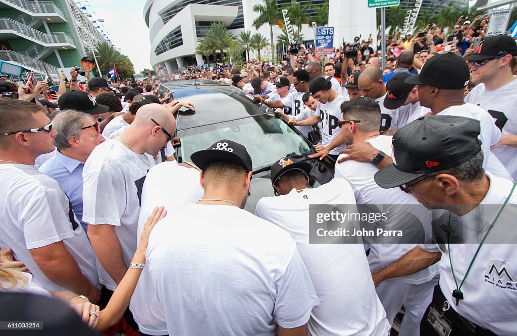 Jose Fernandez Funeral Procession And Public Memorial