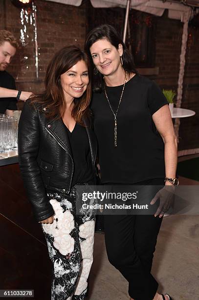 Gretta Monahan and Editor-In-Chief of Rachael Ray Everyday Magazine Lauren Purcell attend the celebration of the launch of Rachael Ray's Nutrish DISH...
