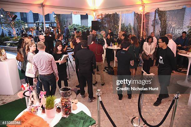 Guests attend the celebration of the launch of Rachael Ray's Nutrish DISH with a Puppy Party on September 28, 2016 in New York City.