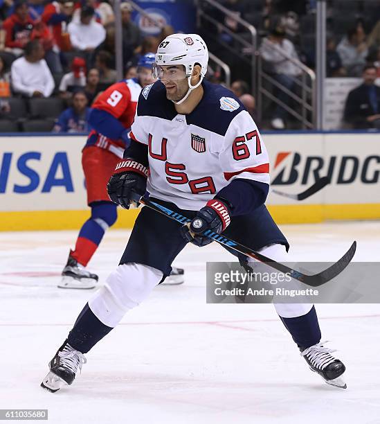 Max Pacioretty of Team USA skates against Team Czech Republic during the World Cup of Hockey 2016 at Air Canada Centre on September 22, 2016 in...