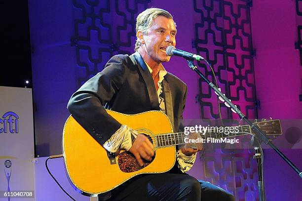 Musician Gavin Rossdale performs onstage at the 2016 Clio Awards at the American Museum of Natural History on September 28, 2016 in New York City.