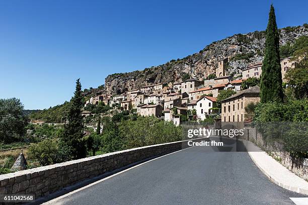 peyre (aveyron), france - historic village - cote dazur stock pictures, royalty-free photos & images