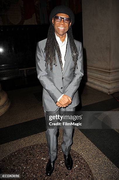 Nile Rodgers attends the 2016 Clio Awards at the American Museum of Natural History on September 28, 2016 in New York City.