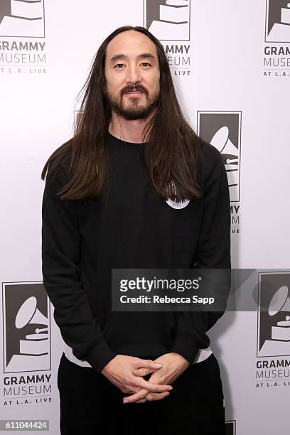 Musician Steve Aoki attends Up Close & Personal: Steve Aoki at The GRAMMY Museum on September 28, 2016 in Los Angeles, California.