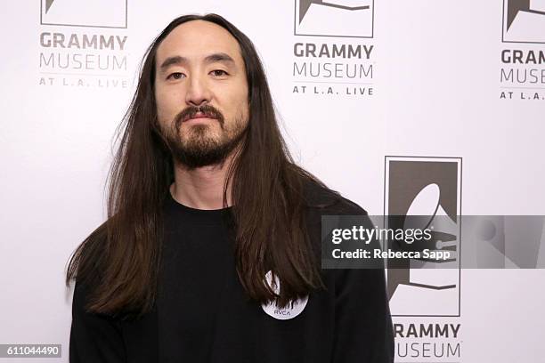 Musician Steve Aoki attends Up Close & Personal: Steve Aoki at The GRAMMY Museum on September 28, 2016 in Los Angeles, California.