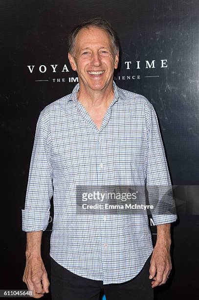 Actor Dennis Dugan attends the premiere of IMAX's "Voyage Of Time: The IMAX Experience" at California Science Center on September 28, 2016 in Los...