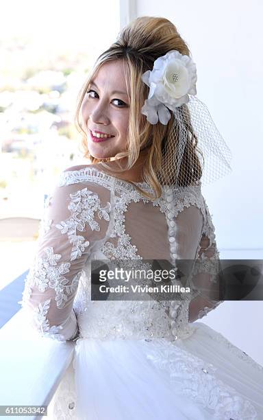 Alice Aoki prepares for her wedding at the Catalina Island Inn on September 25, 2016 on Catalina Island, California.
