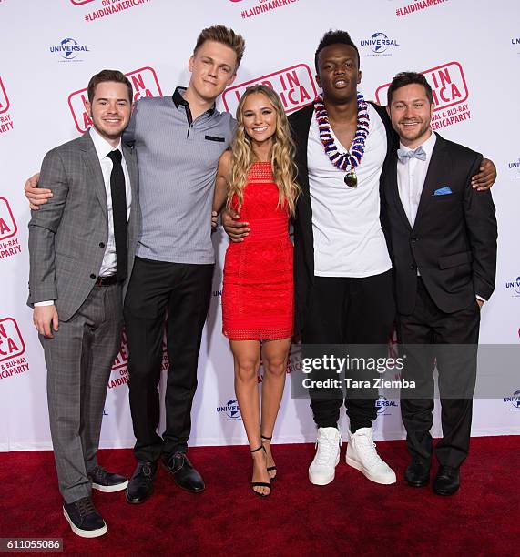 Director/writer Sam Milman, YouTube personality/actor Caspar Lee, actress Madison Iseman, YouTube personality/actor KSI and director/writer Peter...