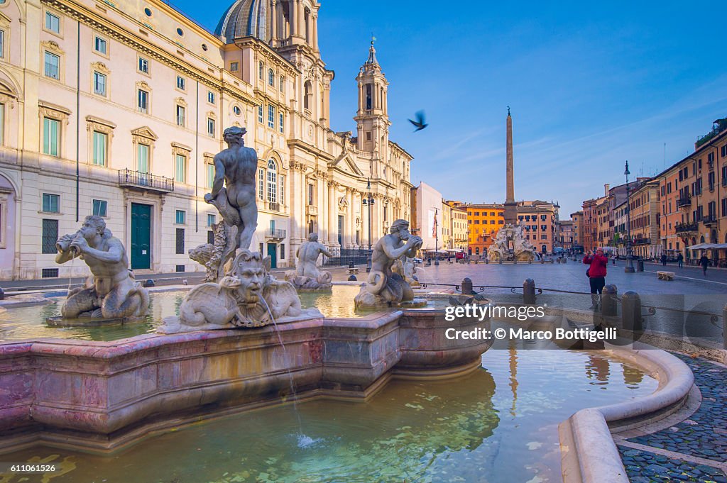 Piazza Navona, Rome, Lazio, Italy.
