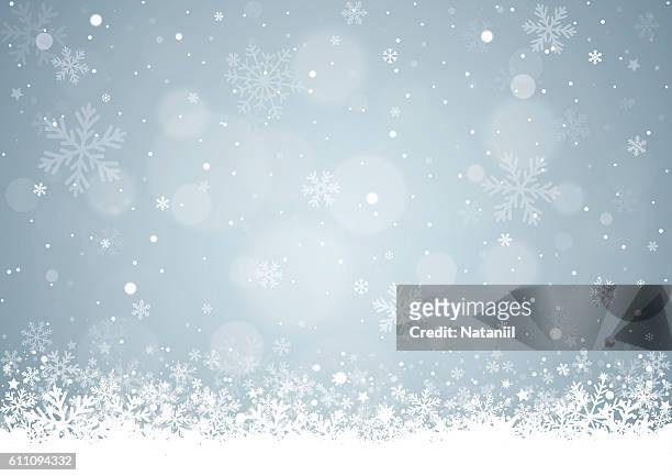 christmas background - snow stock illustrations