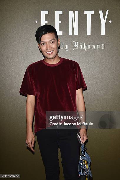 Bryan Boy arrives at FENTY x PUMA by Rihanna at Hotel Salomon de Rothschild on September 28, 2016 in Paris, France.