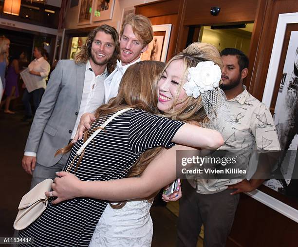 Alice Aoki attends the Aoki wedding reception at the Bluewater Ocean Front Restaurant on September 25, 2016 on Catalina Island, California.