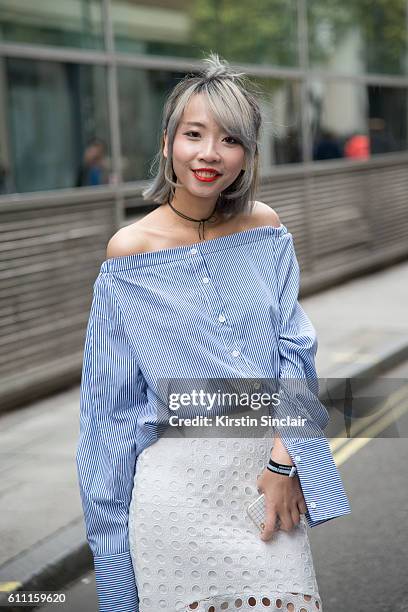 Day 3 of London Womens Fashion Week Spring/Summer 2017, on September 18, 2016 in London, England.