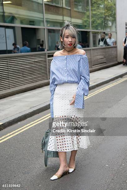 Day 3 of London Womens Fashion Week Spring/Summer 2017, on September 18, 2016 in London, England.