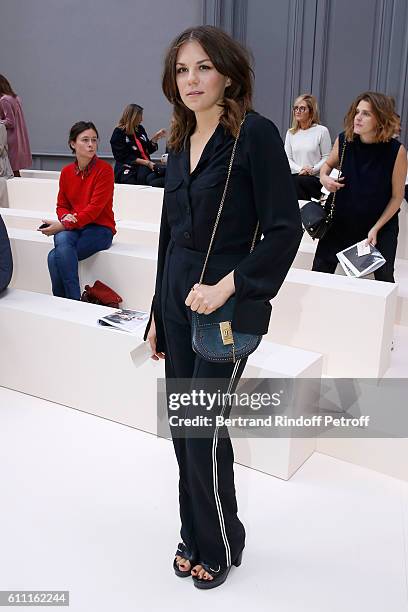 Actress Morgane Polanski attends the Chloe show as part of the Paris Fashion Week Womenswear Spring/Summer 2017 on September 29, 2016 in Paris,...