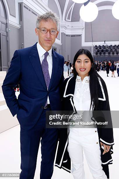 Chloe, Geoffroy de la Bourdonnaye and Thailand Princess Sirivannavari Nariratana attend the Chloe show as part of the Paris Fashion Week Womenswear...