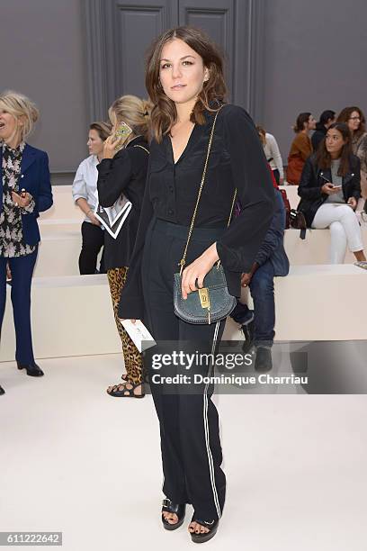 Actress Morgane Polanski attends the Chloe show as part of the Paris Fashion Week Womenswear Spring/Summer 2017 on September 29, 2016 in Paris,...