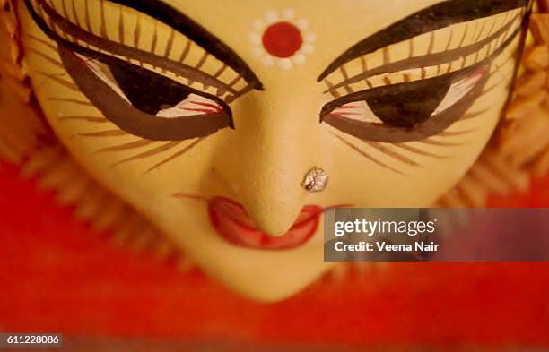 goddess durga-navaratri-durga puja-dussehra - dandiya stock pictures, royalty-free photos & images