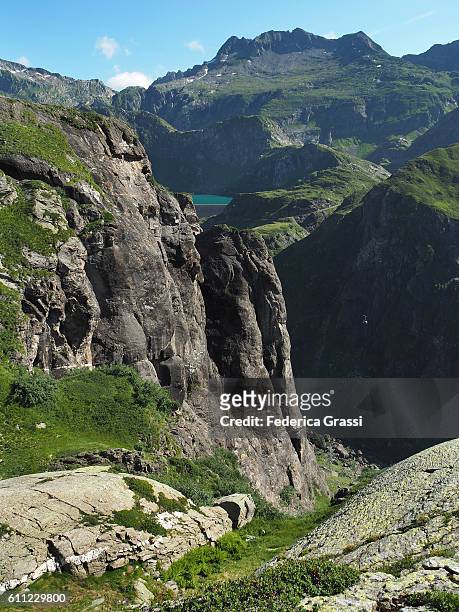 glacial erosional landforms in the swiss lepontine alps - erosional stock pictures, royalty-free photos & images