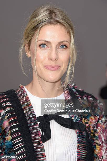 Sofie Valkiers attends the Chloe show as part of the Paris Fashion Week Womenswear Spring/Summer 2017 on September 29, 2016 in Paris, France.