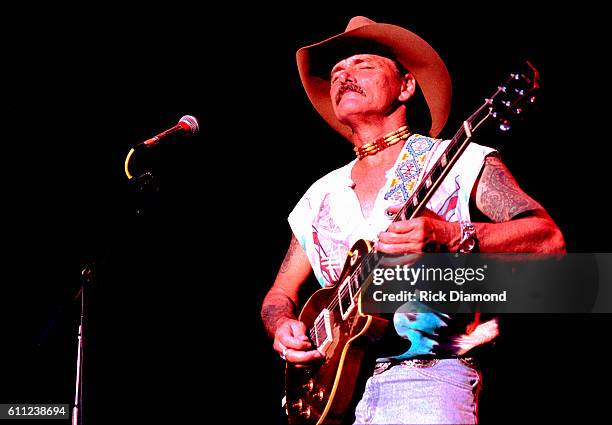 Dickey Betts of The Allman Brothers Band performs at Chastain Park Amphitheater in Atlanta, Georgia Circa 1993