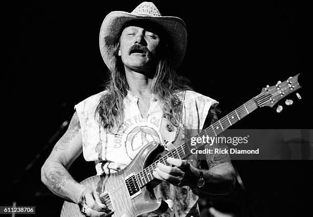 Dickey Betts of The Allman Brothers Band performs at Lakewood Amphitheater in Atlanta, Georgia Circa 1993