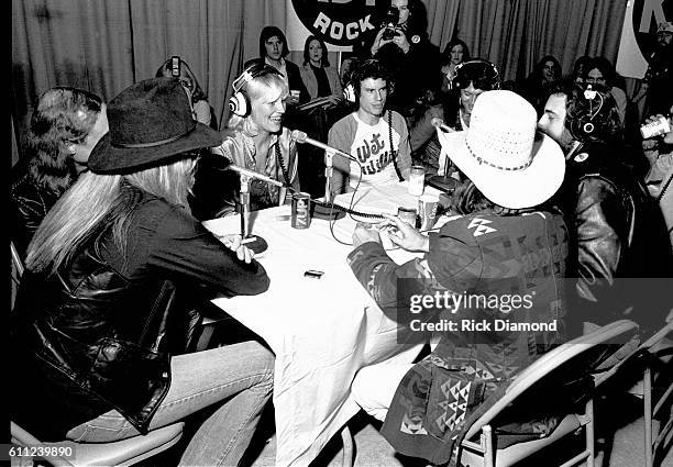 Nashville L/R: Gregg Allman, Bonnie Bramlett and Jimmy Haa attend CDB Jam VIII on January 17, 1981