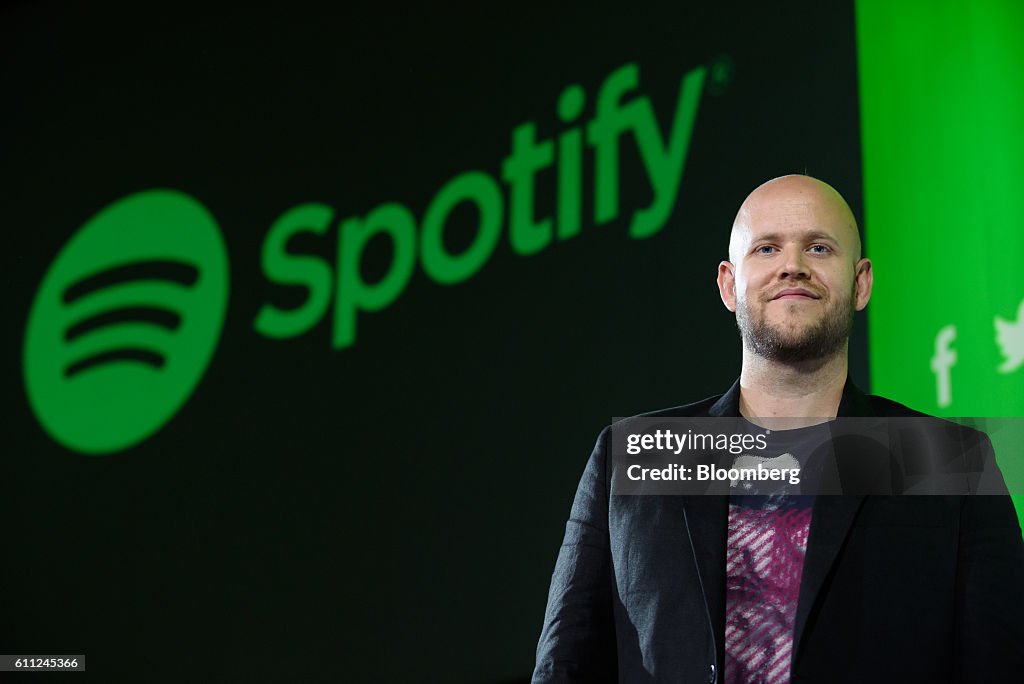 A Spotify Ltd. Press Conference As Company Launches In Japan