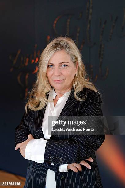 President of the jury for international movie Lone Scherfig poses for photographs at the photocall of the jury during the 12th Zurich Film Festival...