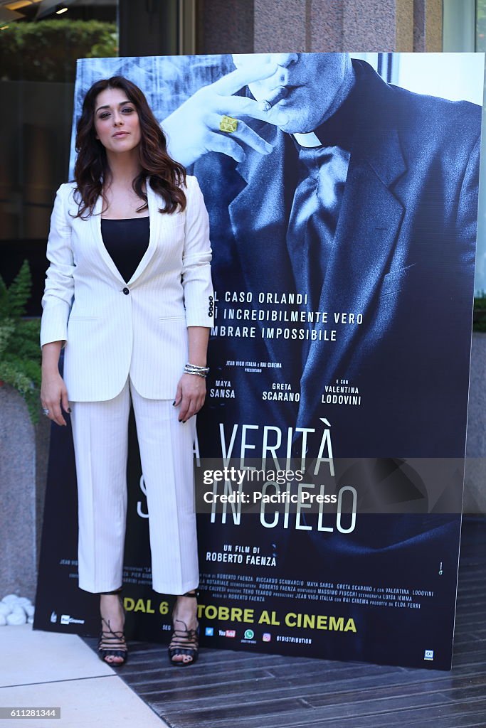 Italian actress Valentina Lodovini during photocall of "La...