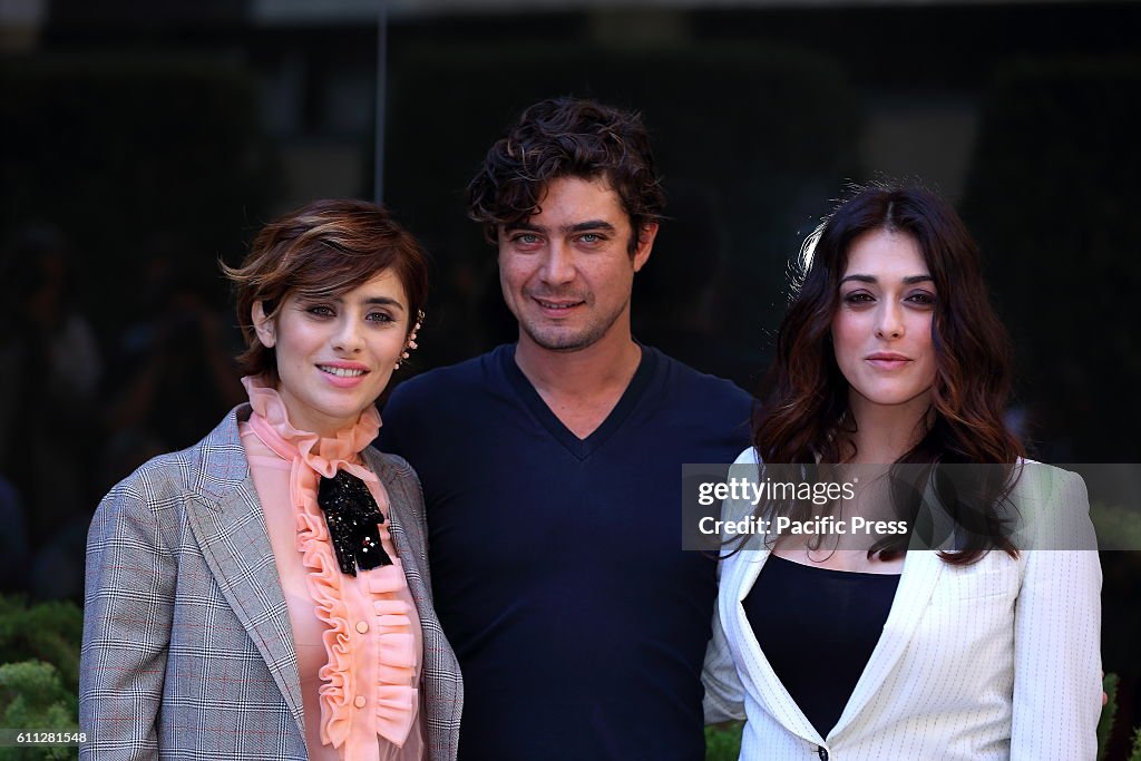 Italian actor Riccardo Scamarcio with Italian actresses...