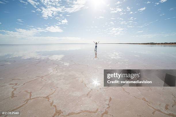 success nature freedom - lago salgado imagens e fotografias de stock