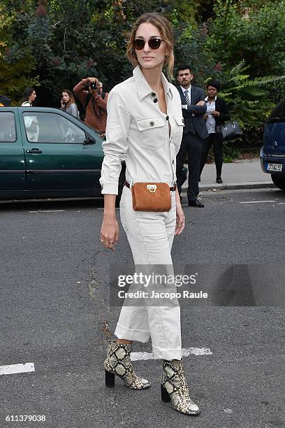 Sofia Sanchez de Betak is seen arriving at Chloe fashion show during the Paris Fashion Week Spring/Summer 2017 on September 29, 2016 in Paris, France.
