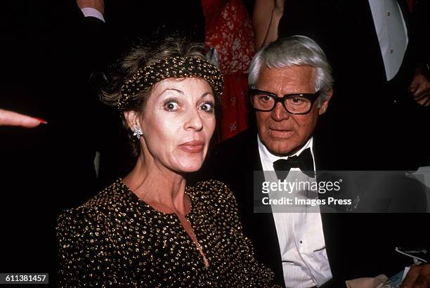 Cary Grant and Veronique Peck circa 1981 in New York City.